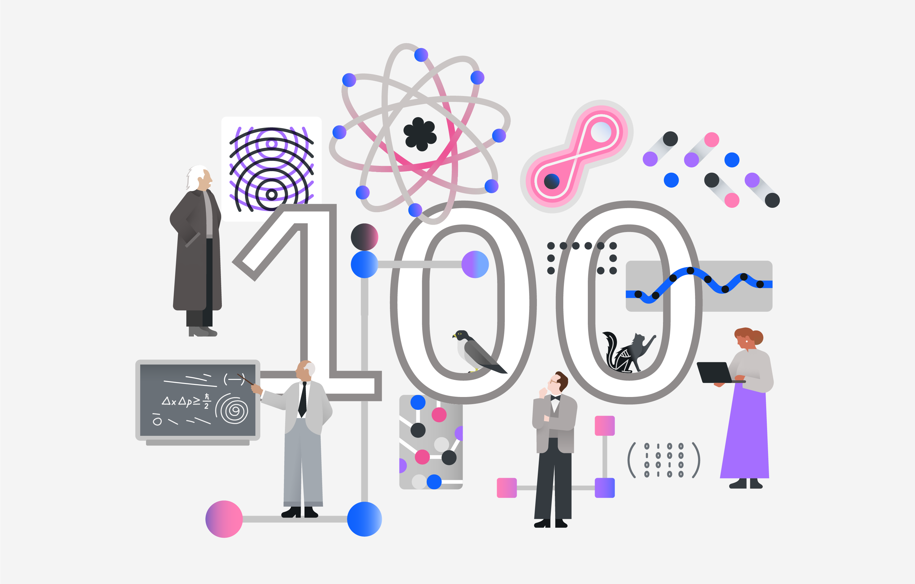 Illustration celebrating IBM qiskit